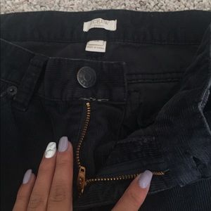 Black corduroy pants